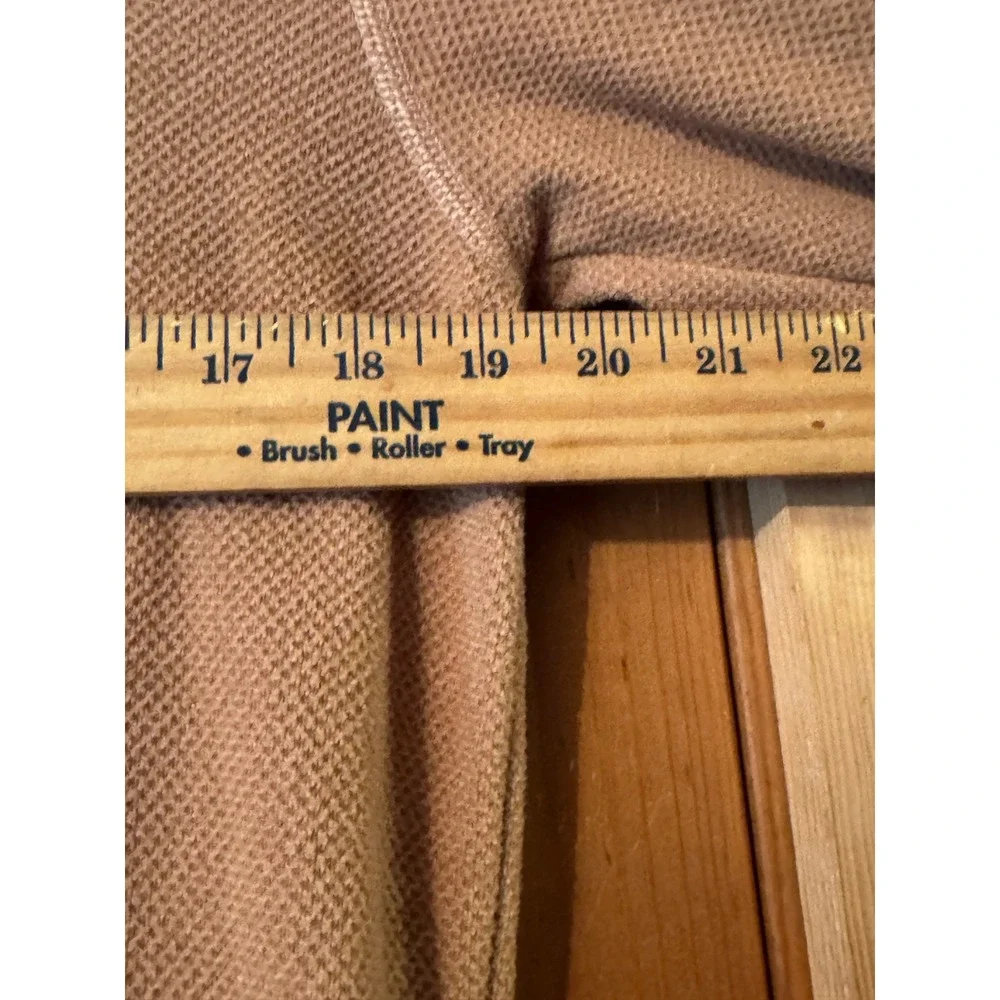 The North Face Mens Quarter Zip Fleece Pullover Tan Waffle Knit Size M‎